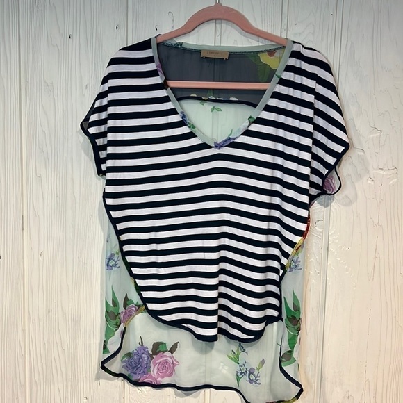 Tops - Language BLOUSE Sheer in back Size large